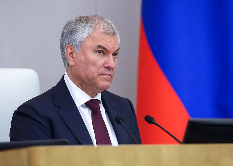 Председатель Государственной Думы Вячеслав Володин