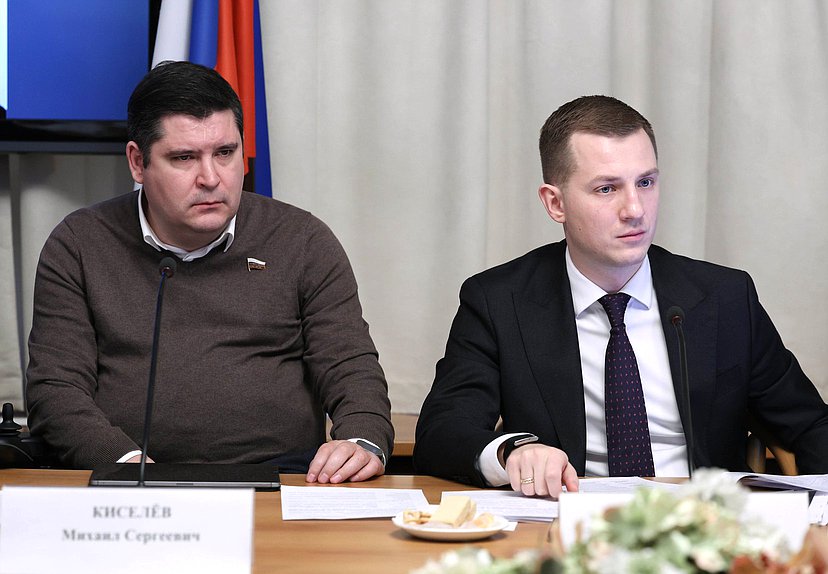 Заместитель Председателя Комитета по молодежной политике Михаил Киселев и Председатель Комитета Артем Метелев