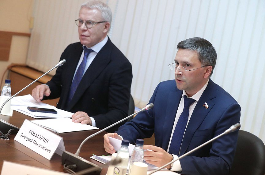 Председатель Комитета по экологии, природным ресурсам и охране окружающей среды Дмитрий Кобылкин и Первый заместитель Председателя Комитета Вячеслав Фетисов
