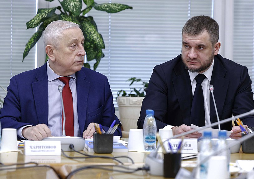 Председатель Комитета по развитию Дальнего Востока и Арктики Николай Харитонов и заместитель министра по развитию Дальнего Востока и Арктики Виталий Алтабаев