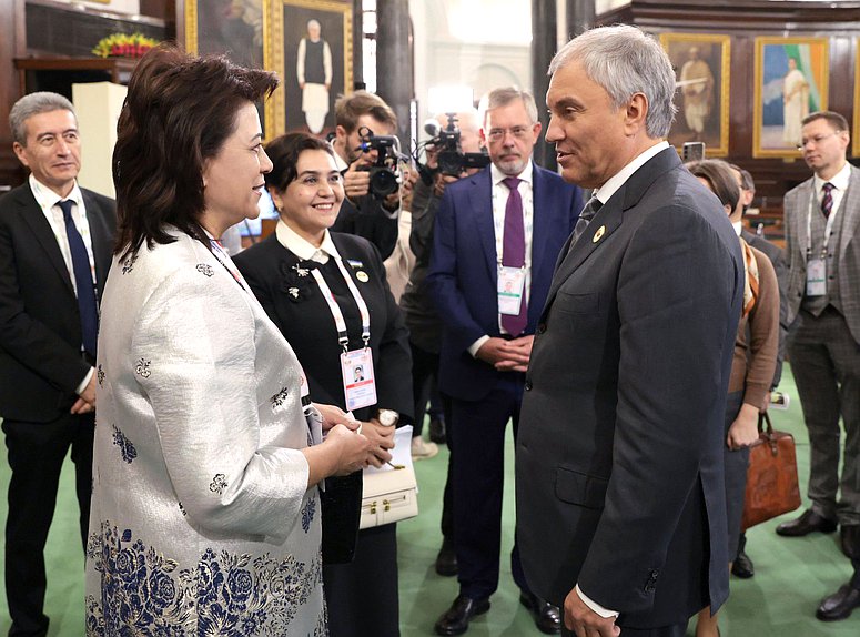 Chairman of the State Duma Vyacheslav Volodin. The 12th International BRICS Parliamentary Forum