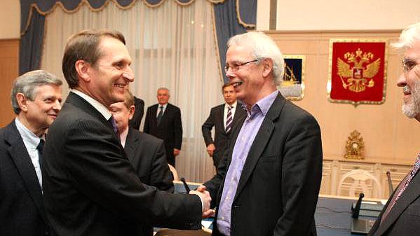 12 апреля Председатель Государственной Думы Сергей Нарышкин встретился с представителями постэлекторальной миссии Парламентской ассамблеи Совета Европы  