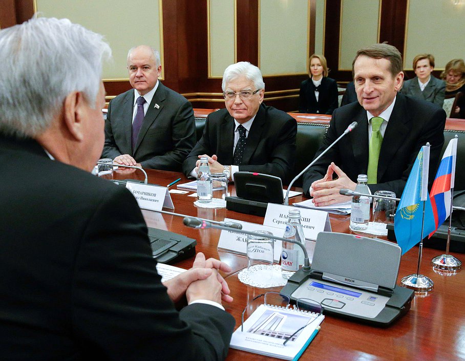 Встреча с Председателем Мажилиса Парламента Республики Казахстан Джакуповым Кабибуллой.