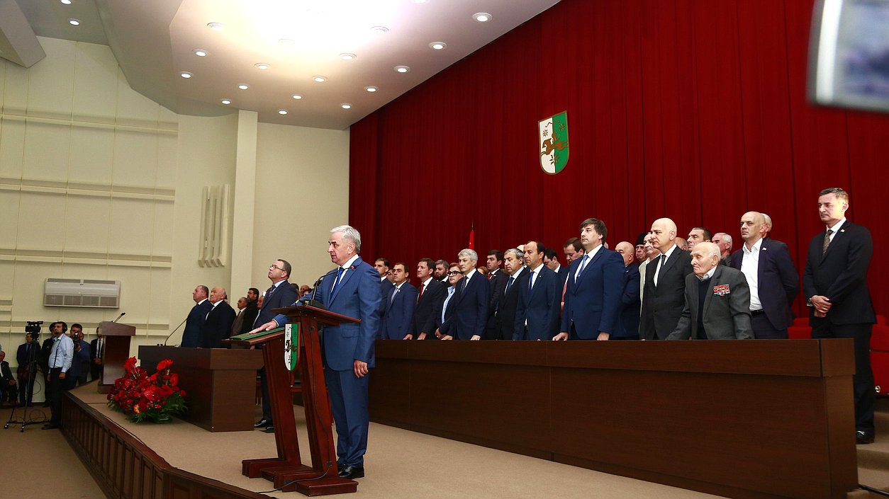 Президент Республики Абхазия Рауль Хаджимба