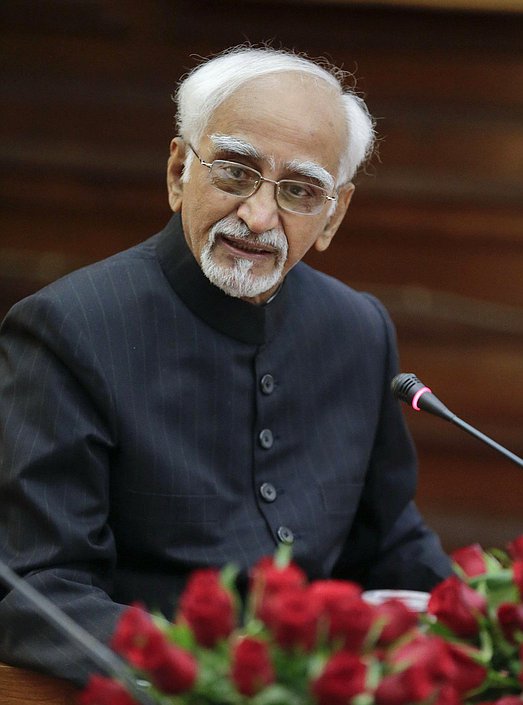 Официальный визит Председателя Государственной Думы Федерального Собрания Российской Федерации С.Е. Нарышкина в Республику Индию. Встреча с Вице-президентом, Председателем Совета штатов парламента индии Мохаммадом Хамидом Ансари.