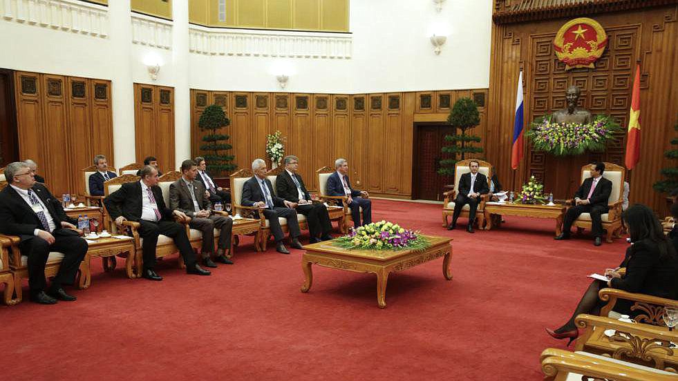 Встреча с Премьер-министром Социалистической Республики Вьетнам Нгуен Тан Зунгом.