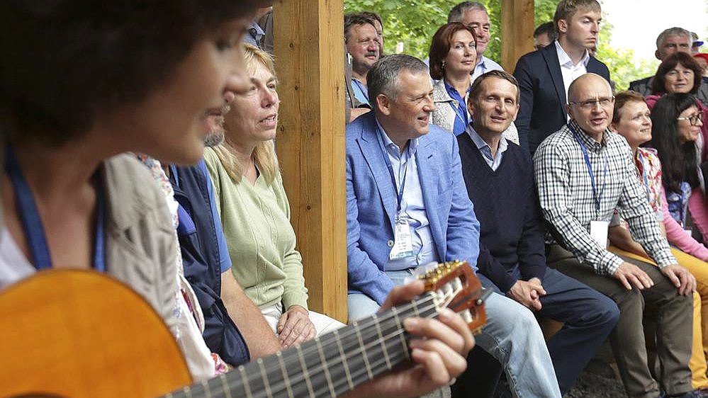 Посещение фестивального городка третьего Международного отраслевого фестиваля авторской песни и поэзии городов Росатома «U235».

