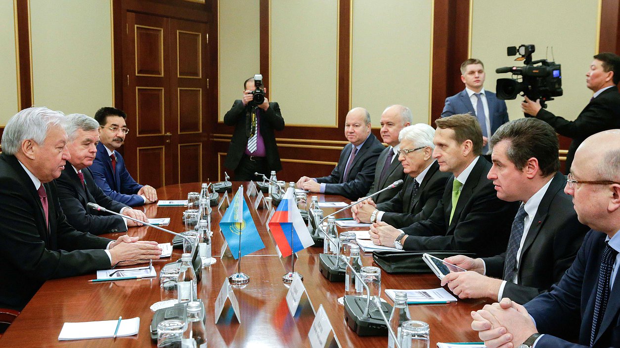 Встреча с Председателем Мажилиса Парламента Республики Казахстан Джакуповым Кабибуллой.