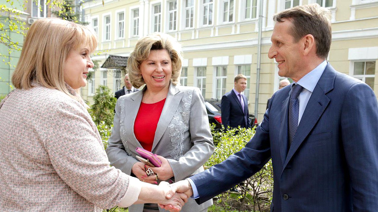 Председатель Государственной Думы  С.Е. Нарышкин представил Т.Н. Москалькову в новой должности – Уполномоченного по правам  человека в РФ.