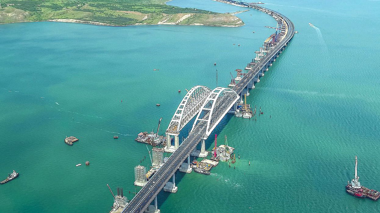 The Crimean Bridge. The photo was taken from most.life