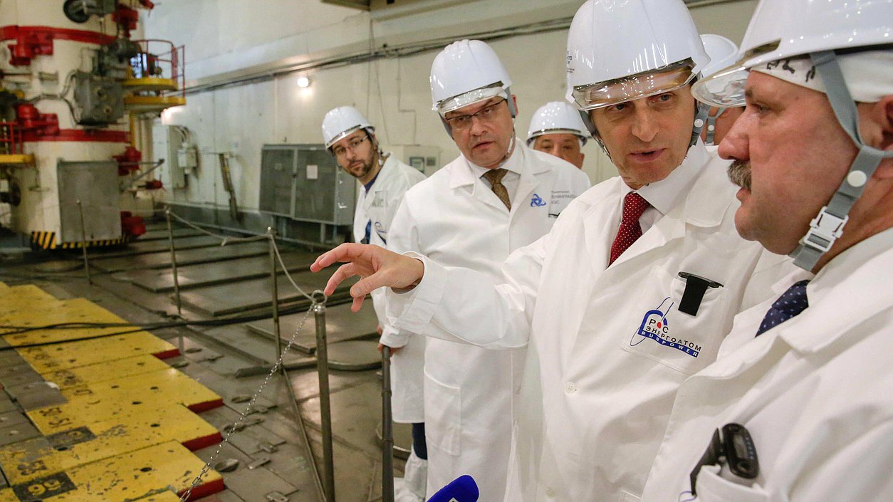 Рабочая поездка Председателя Государственной Думы Федерального Собрания Российской Федерации С.Е. Нарышкина в Северо-Западный федеральный округ. Посещение Ленинградской атомной электростанции.