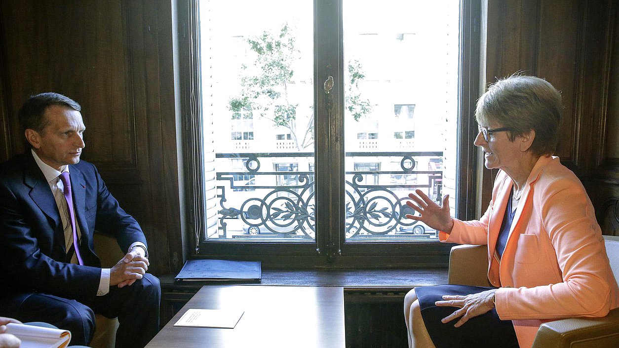   Встреча Сергея Нарышкина с Председателем Парламентской Ассамблеи Совета Европы (ПАСЕ) Анн Брассёр.