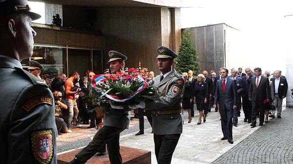 Председатель Госдумы Сергей Нарышкин принял участие в торжествах посвященных 69-й годовщине Словацкого национального восстания