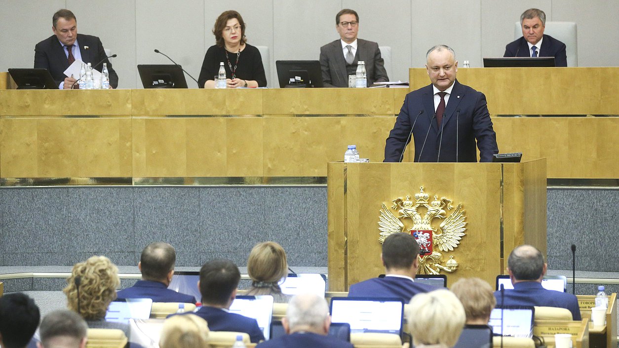 President of the Republic of Moldova Igor Dodon