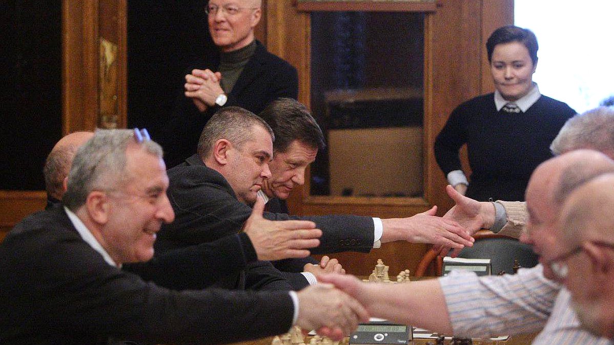 Товарищеский матч по шахматам между сборными командами Государственной Думы и ОАО "Газпромнефть-МНПЗ".