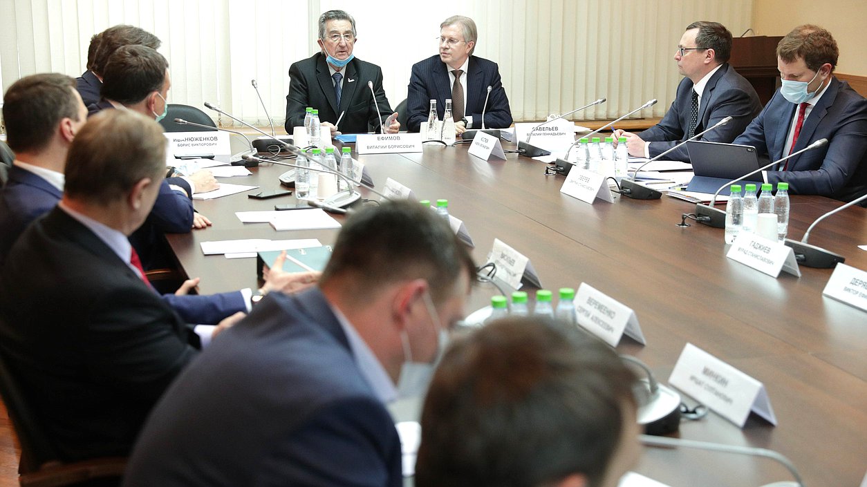 Заседание Комитета по транспорту и строительству с участием Министра транспорта РФ Виталия Савельева