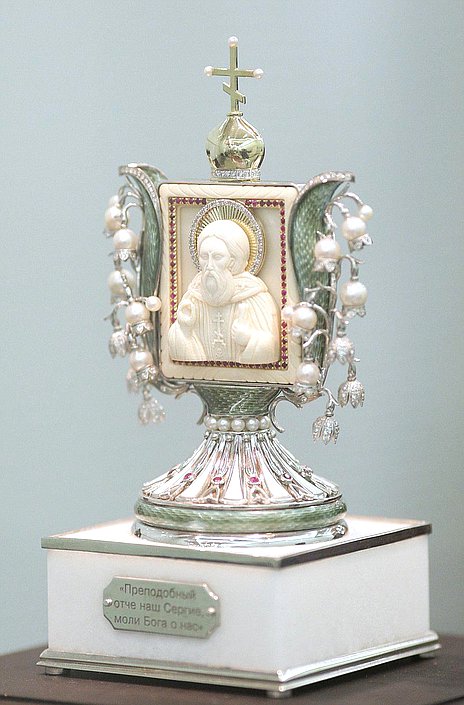 Открытие выставки "700-летие преподобного Сергия Радонежского-игумена Земли Русской".