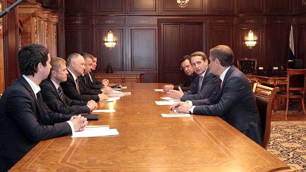 Председатель Государственной Думы С.Е. Нарышкин встретился с представителями Общероссийской общественной организации малого и среднего предпринимательства «ОПОРА России» 