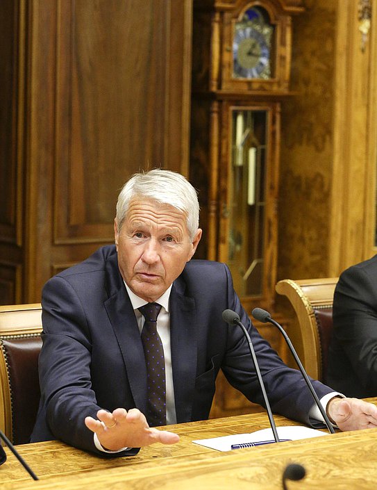   Встреча Сергея Нарышкина с Генеральным секретарём Совета Европы Турбьорном Ягландом.