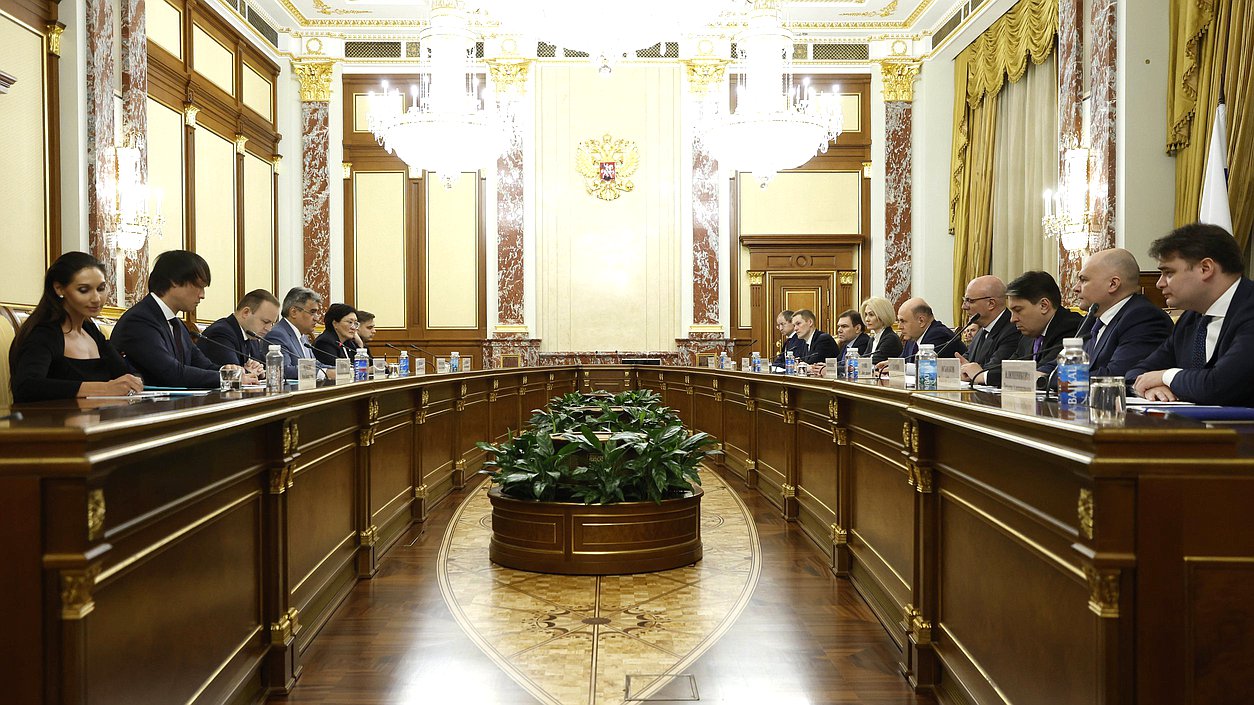 Встреча Председателя Правительства РФ Михаила Мишустина с членами фракции «Новые люди»
