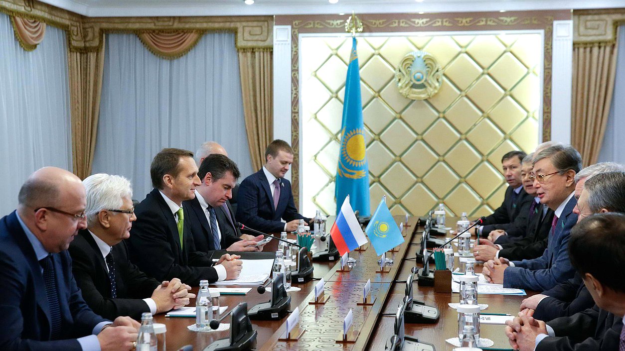 Встреча с председателем сената Парламента Республики Казахстан Токаевым Касын-Жомартом.