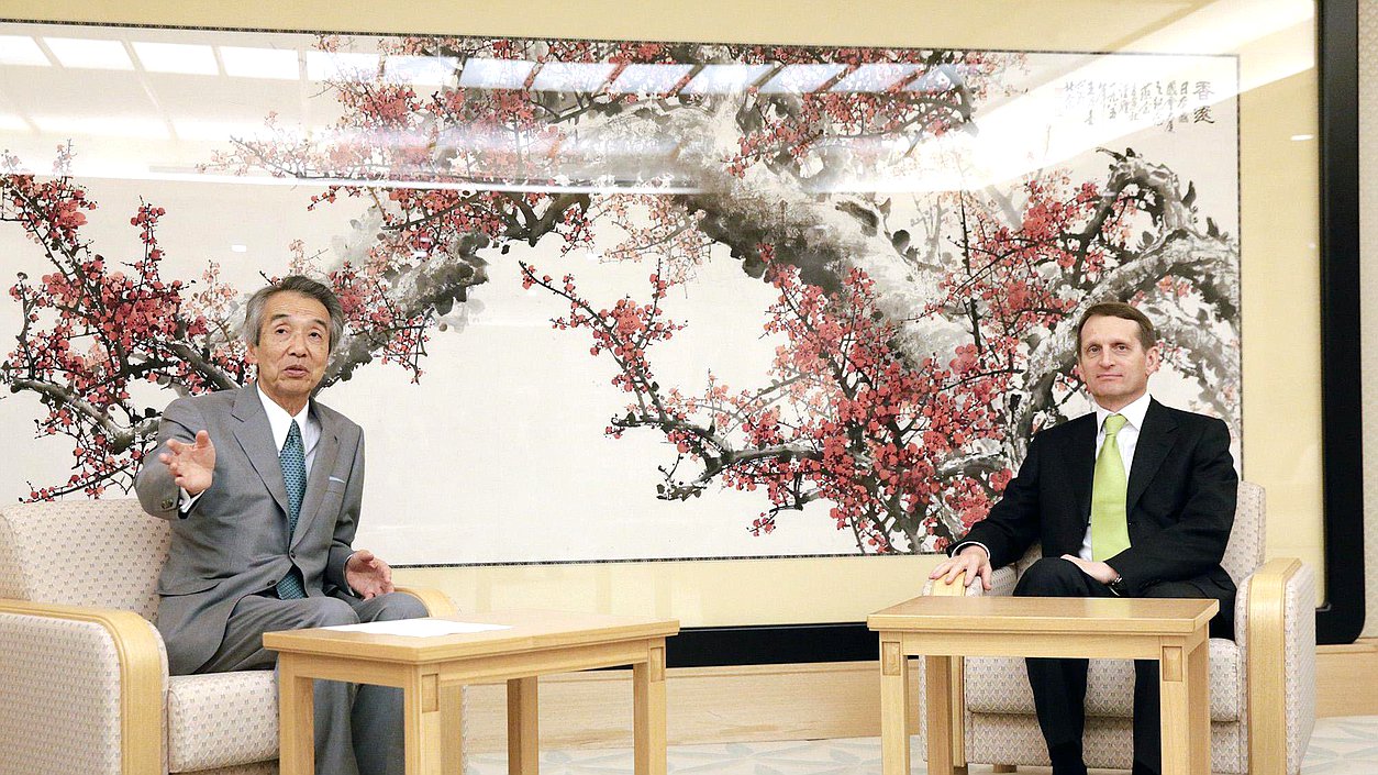 Рабочий визит Председателя Государственной Думы в Японию.Встреча с Председателем Палаты представителей Парламента Японии Буммэем Ибуки.