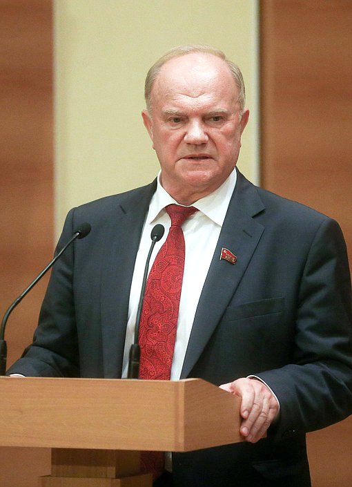 Leader of the Faction Communist Party Gennady Zyuganov