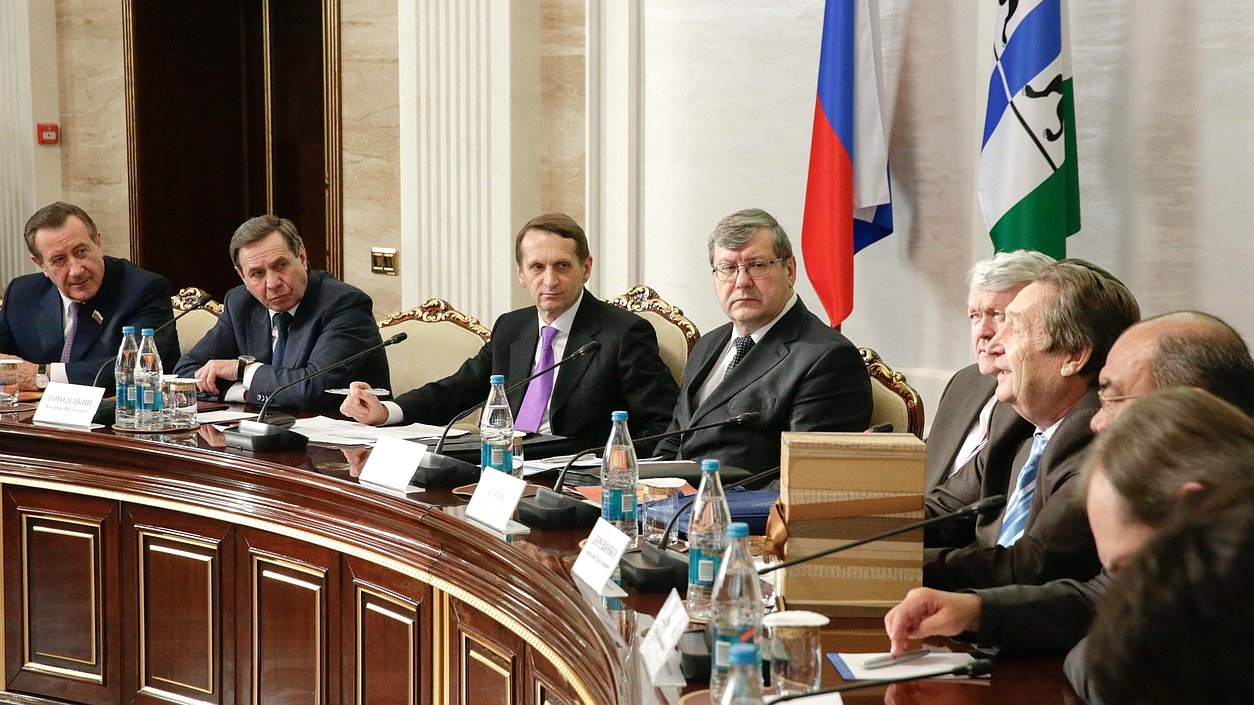 Рабочая поездка Председателя Государственной Думы Сергея Нарышкина в Сибирский федеральный округ. Встреча с историками субъектов РФ, входящих в СФО.