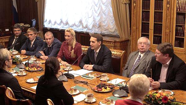 18 сентября Председатель Государственной Думы Сергей Нарышкин встретился с призерами XIV летних Паралимпийских игр в Лондоне
