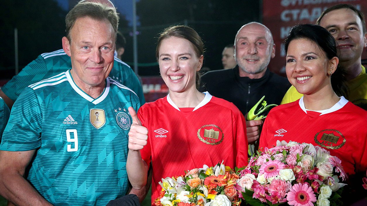 Vice President of Bundestag Thomas Oppermann, Member of the Committee on Education and Science Alena Arshinova and Member of the Committee on International Affairs Inga Iumasheva