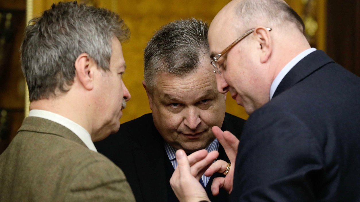 Встреча Председателя Государственной Думы Сергея Нарышкина с Директором Бюро по демократическим институтам и правам человека Организации по безопасности и сотрудничеству в Европе Михаэлем Линком. 