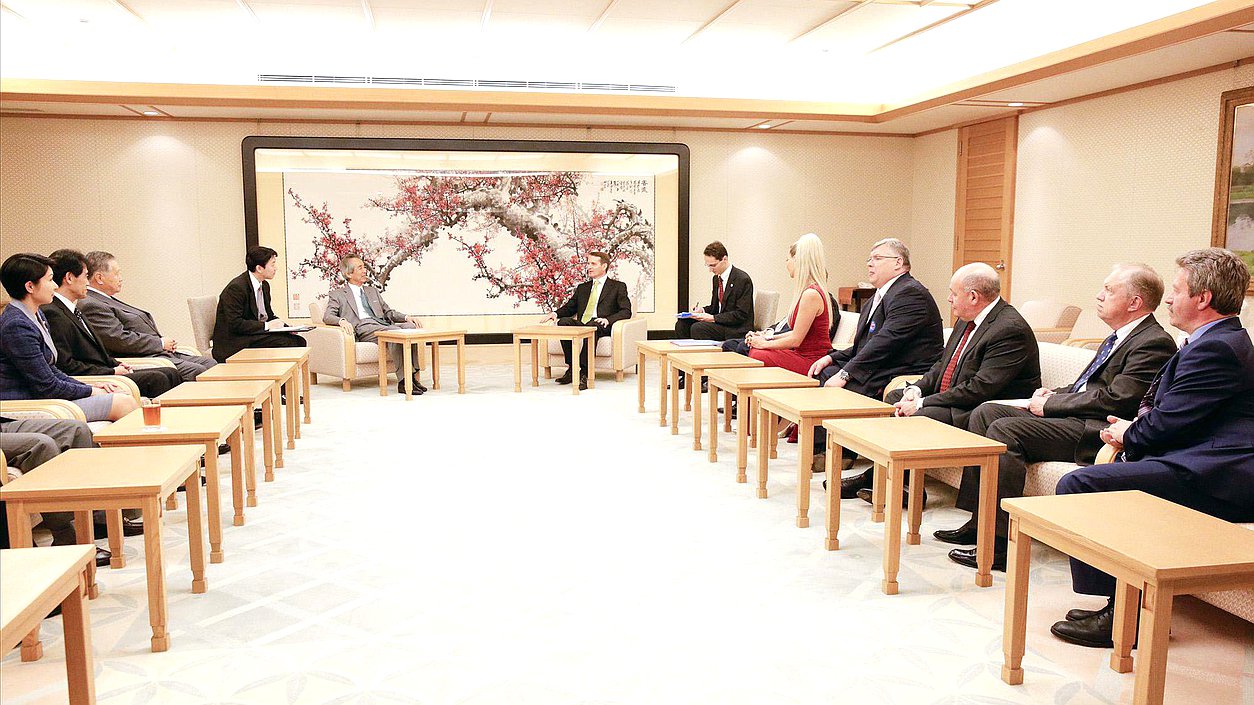   Рабочий визит Председателя Государственной Думы в Японию. Встреча с Председателем Палаты представителей Парламента Японии Буммэем Ибуки.