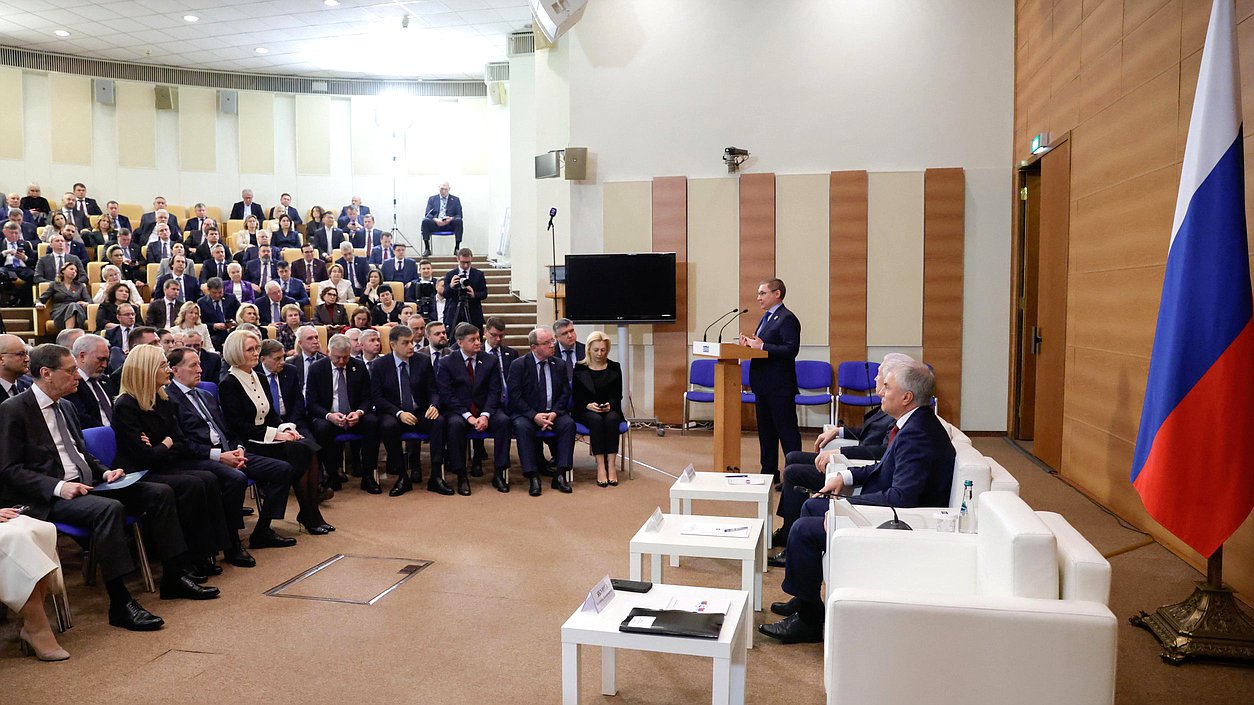 Председатель Государственной Думы Вячеслав Володин принял участие в собрании фракции "Единая Россия"