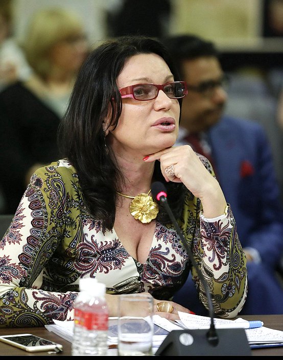 Официальный визит Председателя Государственной Думы Федерального Собрания Российской Федерации С.Е. Нарышкина в Республику Индию. Круглый стол по историко-культурным аспектам отношений между Россией и Индией. Алла Кузьмина, первый заместитель председателя Комитета Государственной Думы по труду, социальной политике и делам ветеранов.