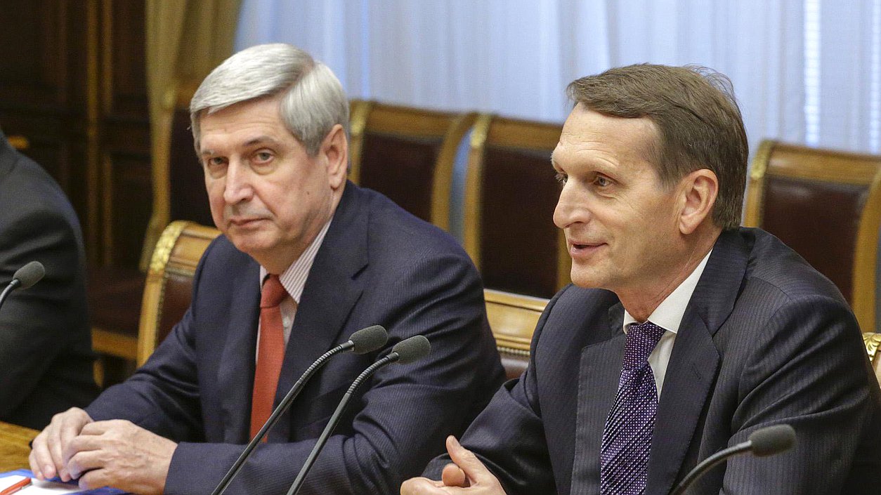   Встреча Сергея Нарышкина с Генеральным секретарём Совета Европы Турбьорном Ягландом.