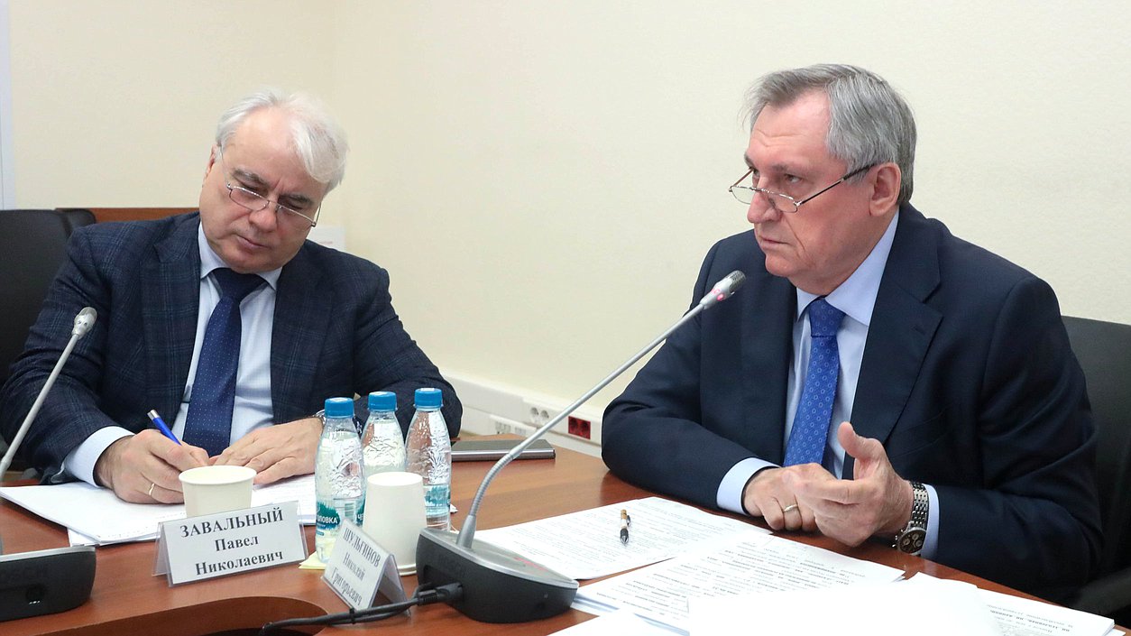 Первый заместитель Председателя Комитета по энергетике Павел Завальный и Председатель Комитета Николай Шульгинов
