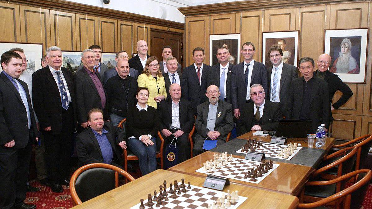 Товарищеский матч по шахматам между сборными командами Государственной Думы и ОАО "Газпромнефть-МНПЗ".