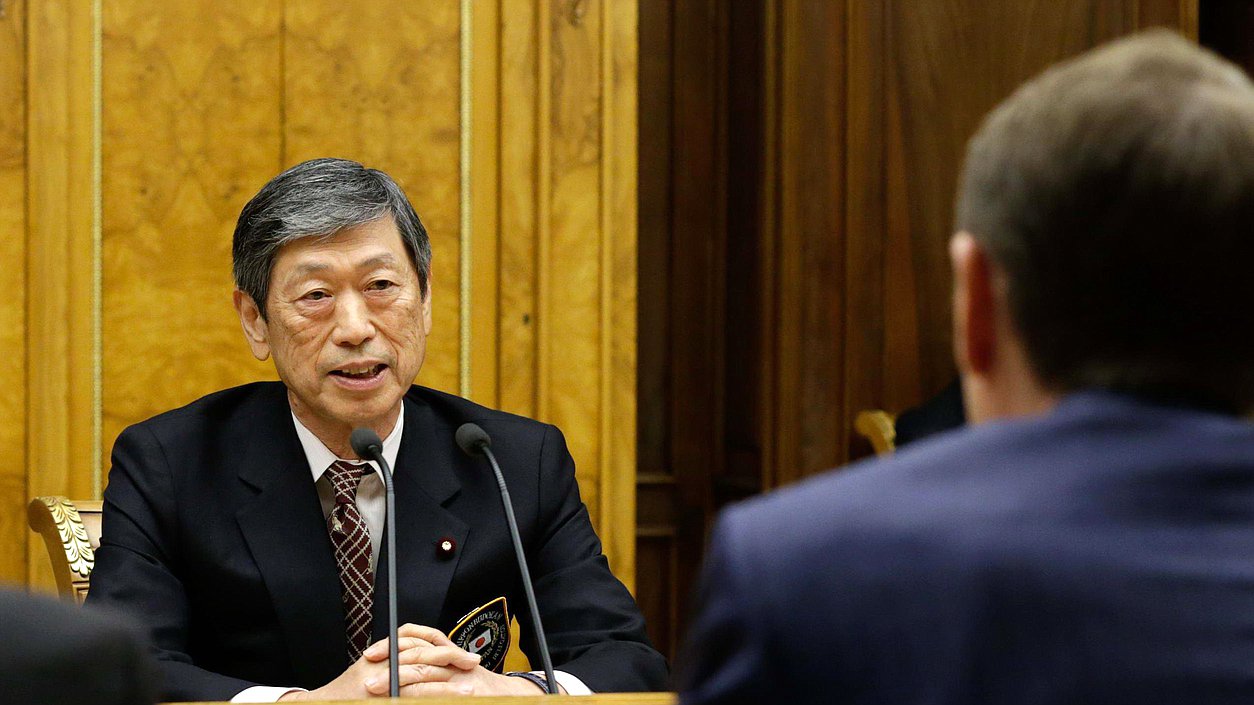 Встреча Председателя Государственной Думы Сергея Нарышкина с заместителем председателя Либерально-демократической партии Японии, председателем Ассоциации депутатов Парламента за дружбу с Россией