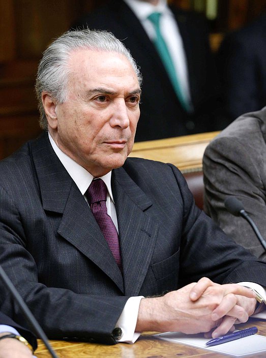 Встреча Председателя Государственной Думы Федерального Собрания Российской Федерации С.Е.Нарышкина с Вице-президентом Федеративной Республики Бразилии М.Тимером.