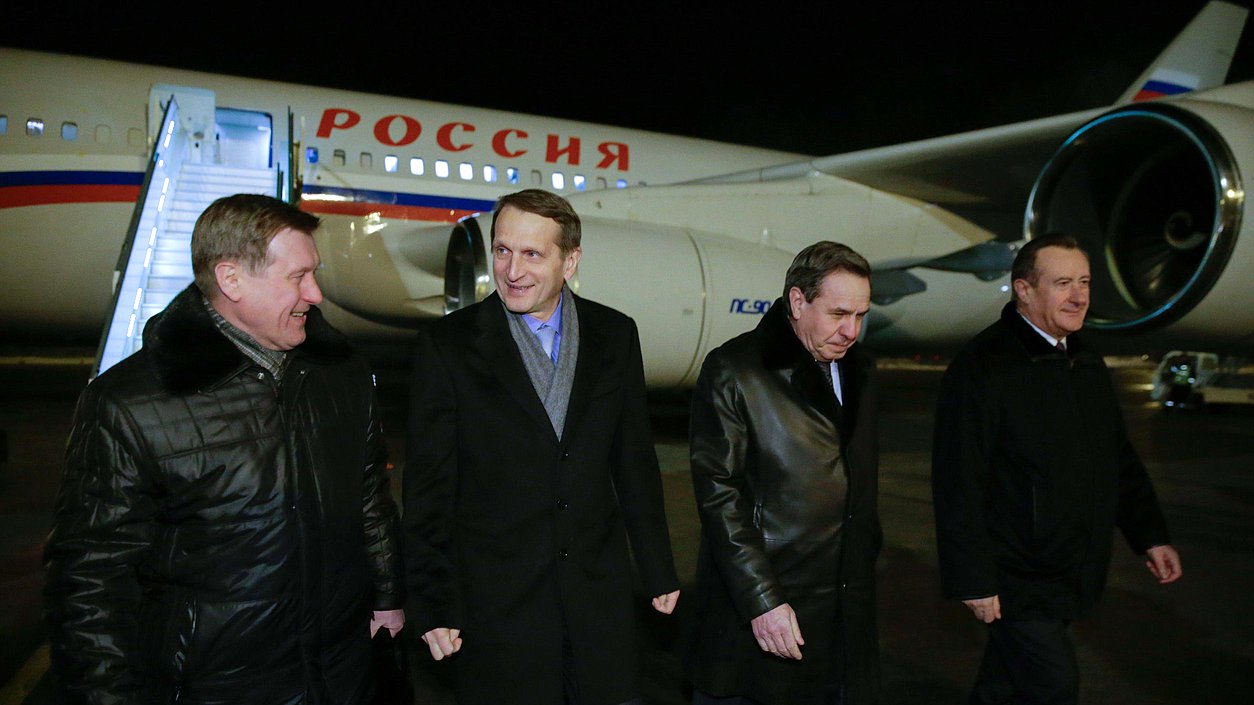 Рабочая поездка Председателя Государственной Думы Сергея Нарышкина в Сибирский федеральный округ. Прилёт в Новосибирск.