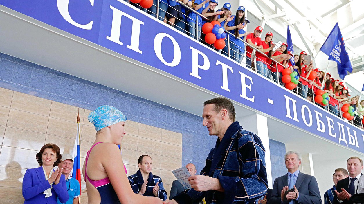 Рабочая поездка в Северо-Кавказский федеральный округ. Открытие бассейна.