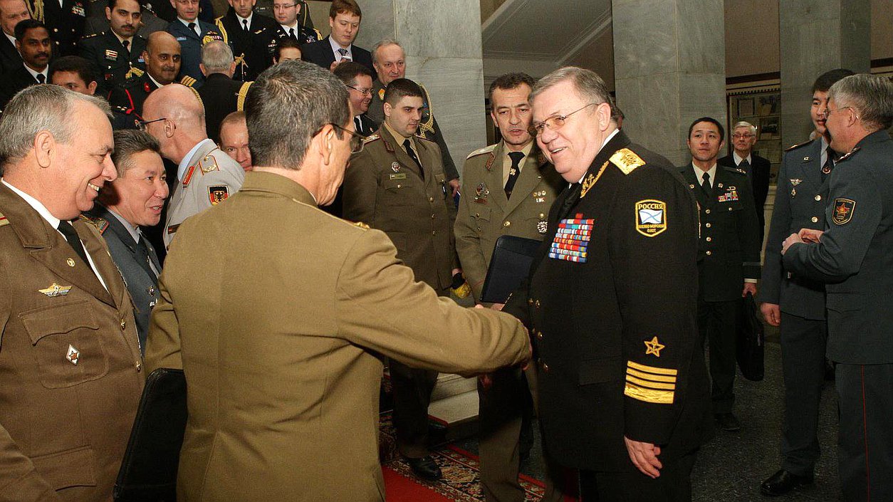  Встреча с аккредитованными в Москве военными атташе.