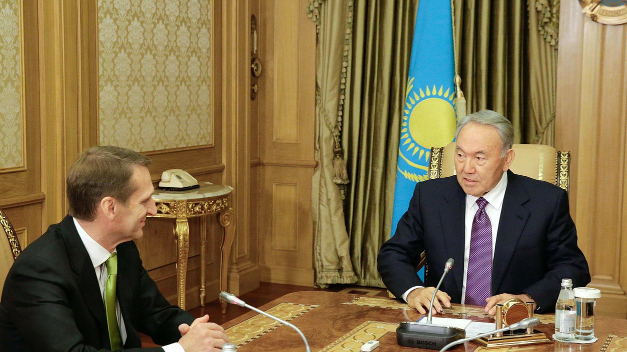 Встреча с Президентом Республики Казахстан Нурсултаном Назарбаевым.