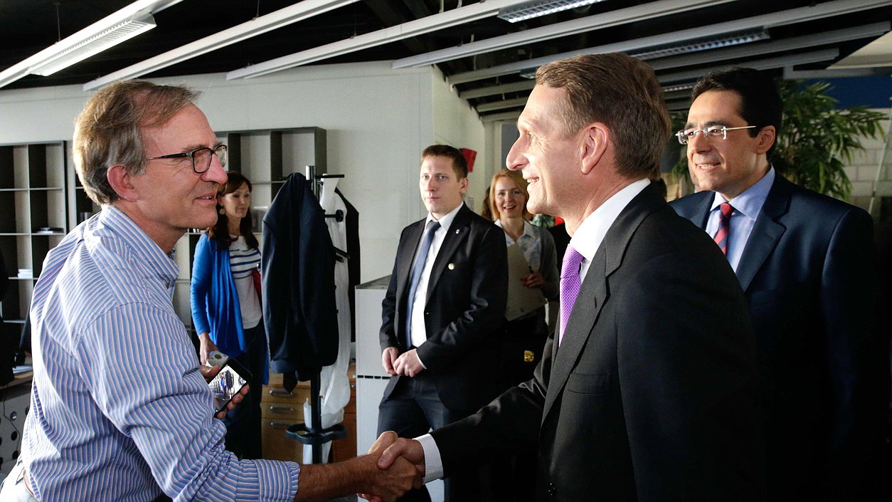   Интервью Сергея Нарышкина телекомпании "Радио и телевидение Швейцарии"