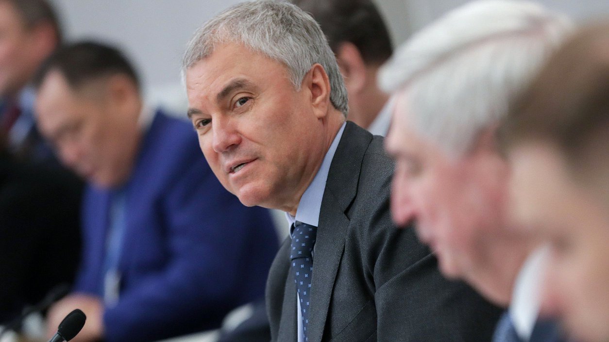 El Jefe de la Duma Estatal, Vyacheslav Volodin