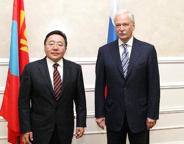 31 мая состоялась встреча Председателя Государственной Думы Бориса Грызлова с Президентом Монголии Цахиагийном Элбэгдоржем