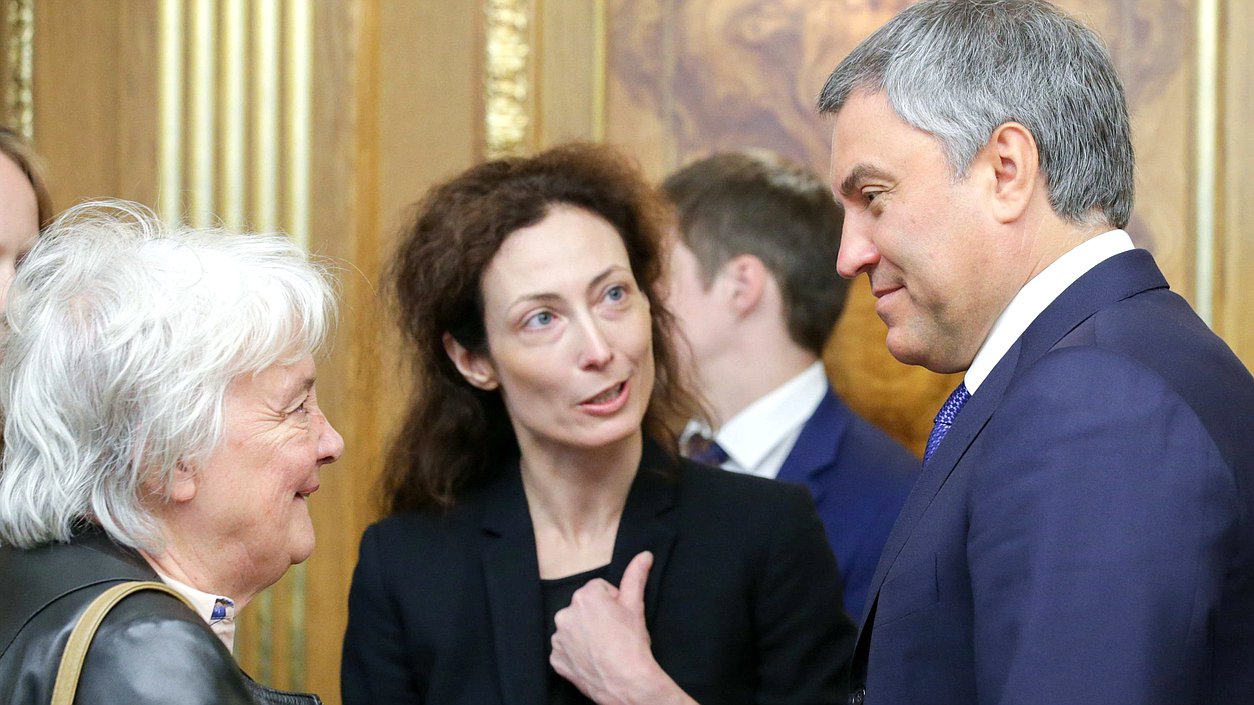 Chairman of the State Duma Viacheslav Volodin and Vice President, Chairwoman of the Senate of the Oriental Republic of Uruguay Lucía Topolansky