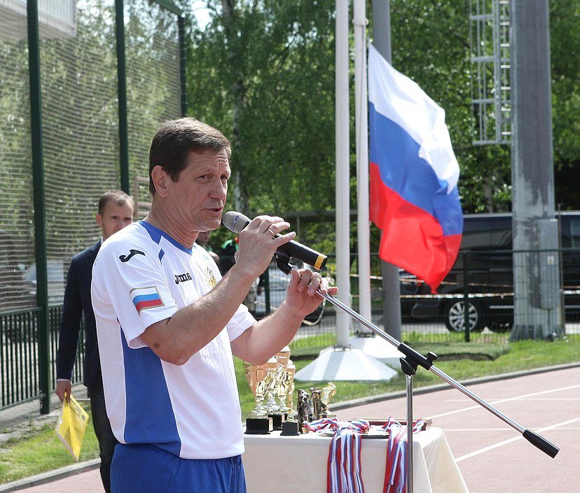 Ежегодный турнир по футболу между командами фракций Государственной Думы. Александр Жуков.