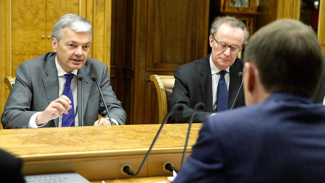 Встреча Сергея Нарышкина с Председателем Комитета министров Совета Европы, заместителем Премьер-министра, Министром иностранных и европейских дел Бельгии Дидье Рейндерсоном.