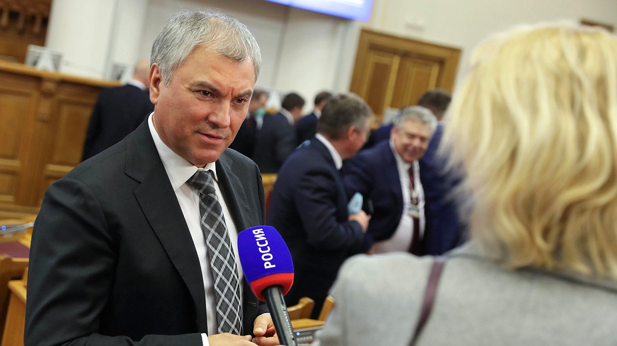 Chairman of the State Duma Vyacheslav Volodin